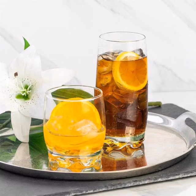 LAV Adora 12 Piece Transparent Glass Tumbler Set