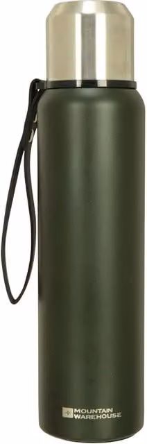 Mountain Warehouse Matte Double Wall Flask in Khaki Green