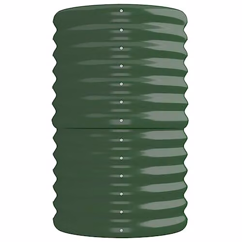 Bussandri Green Steel Garden Planter Tub W/D/H: 224 x 40 x 68 cm – 3