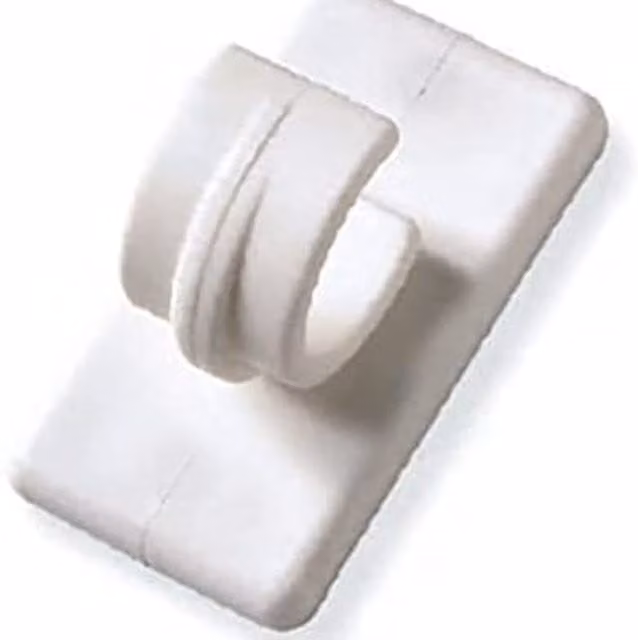 NewEdgeBlinds White Plastic Self Adhesive Stick On Rod Centre Supports