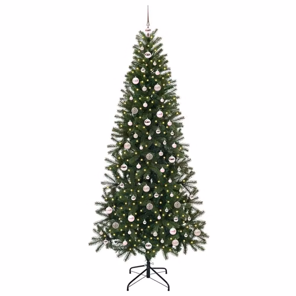 Berkfield Home Artificial Green Christmas Tree with 300 LEDs, Height: 240 cm – 3