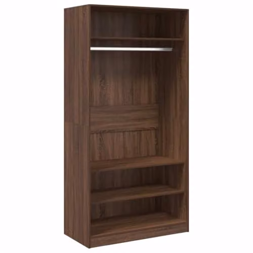 vidaXL Modern Wardrobe in Brown, W/D/H: 100 x 50 x 200 cm – 1