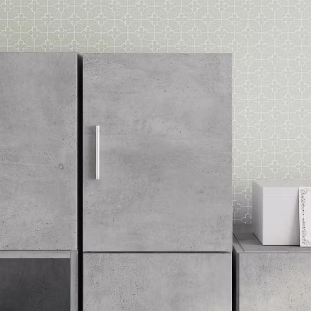 Berkfield Home Wall Cabinet in Concrete Grey, W/D/H: 30 x 40 x 42.5 cm