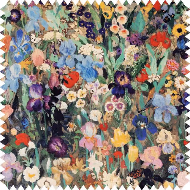 House of Hackney Floribunda Magna Velvet in Purple and Multicolour