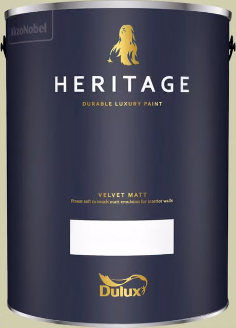 Dulux Trade Heritage Matt Dispersion Paint in Pale Olivine Green, 5 l