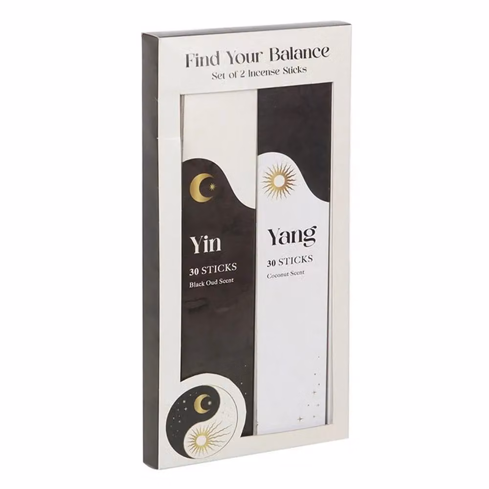 Something Different Yin Yang Incense Sticks Set, 60 Pack, Brown – 2