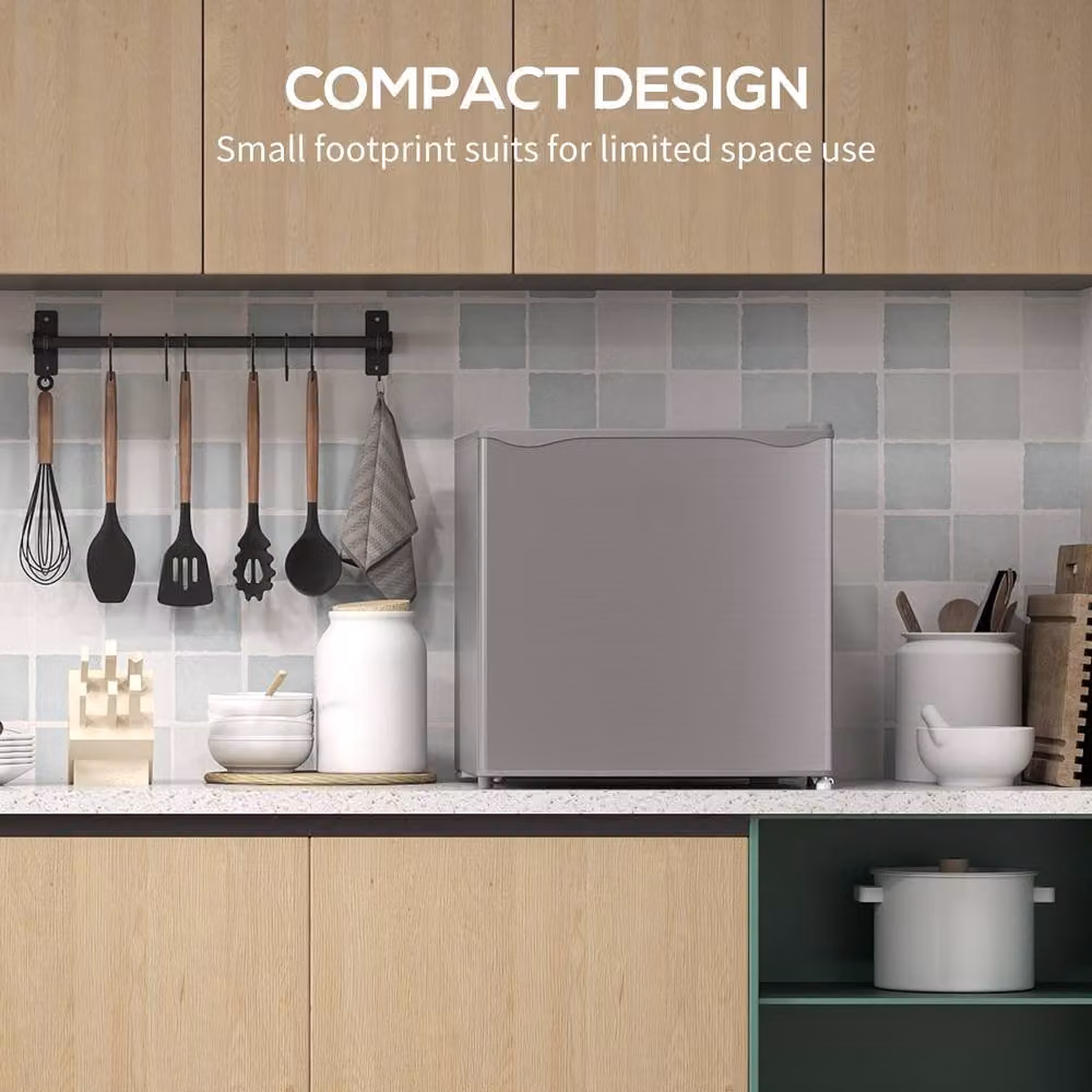 STILVORA 35L Mini Upright Compressor Freezer in Grey with Reversible Door – 3