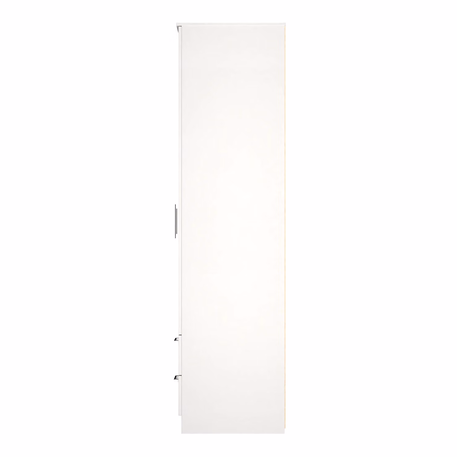 Ready Assembled 2 U Cornwall Tall 2 Door Mirrored Wardrobe with 2 Drawers in Light Grey – 2