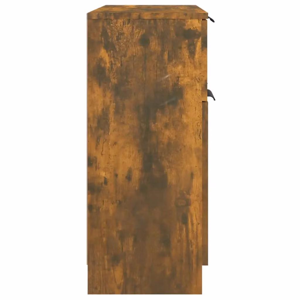 Berkfield Home Modern Smoked Oak Sideboard in Brown, W/D/H: 60 x 30 x 70 cm – 3