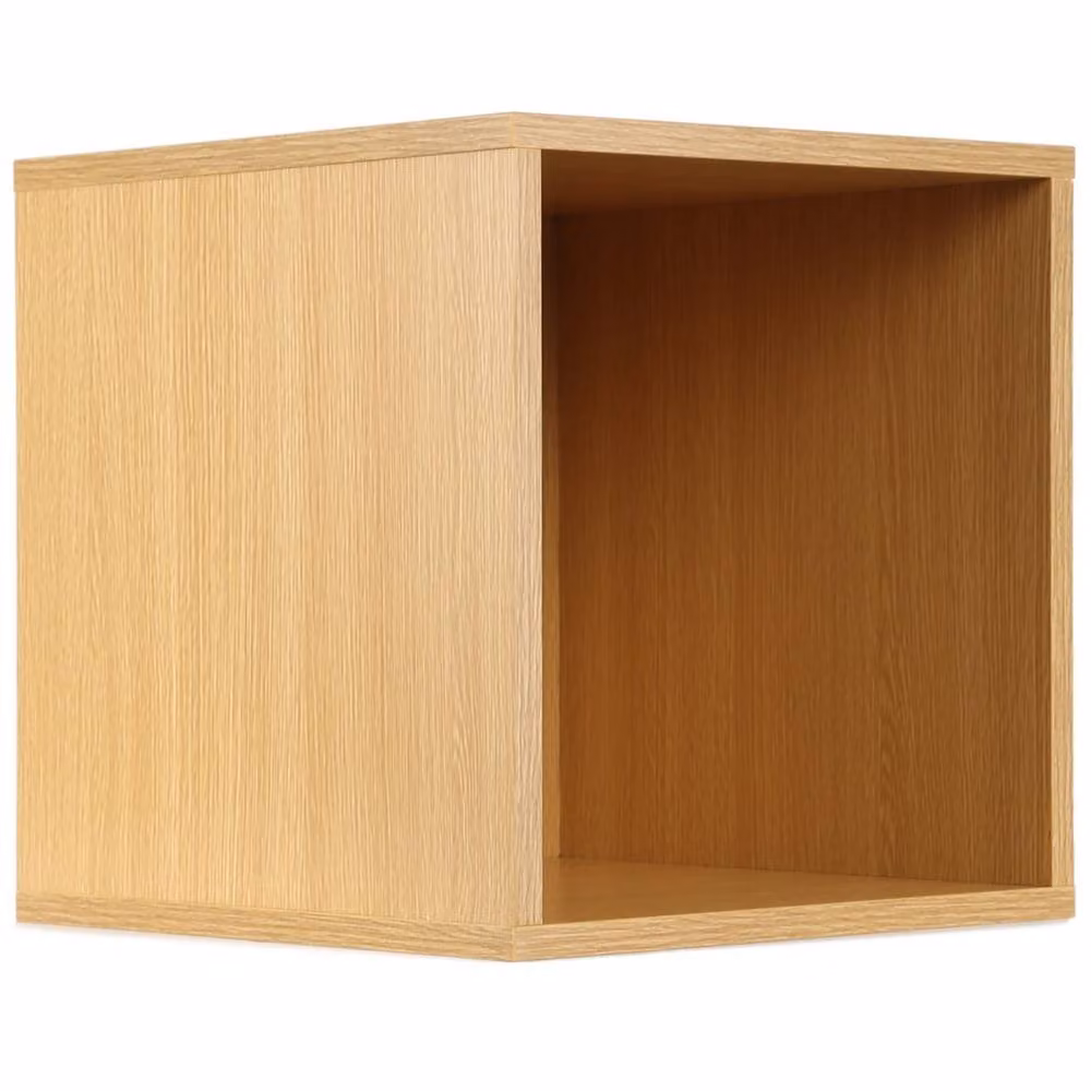 Charles Jacobs Brown Cube Media Storage Unit with Back Panel, W/D/H: 34.0 x 30.0 x 35.5 cm – 3