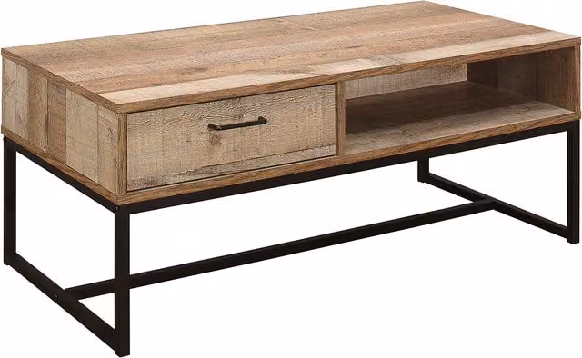Birlea Urban Rustic Industrial Coffee Table in Brown and Black