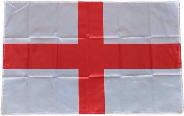 White England Flag, W: 76.2 cm, H: 50.8 cm