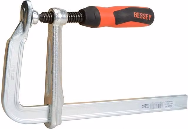 Bessey GZ All-steel Screw Clamp in Silver and Multicolour