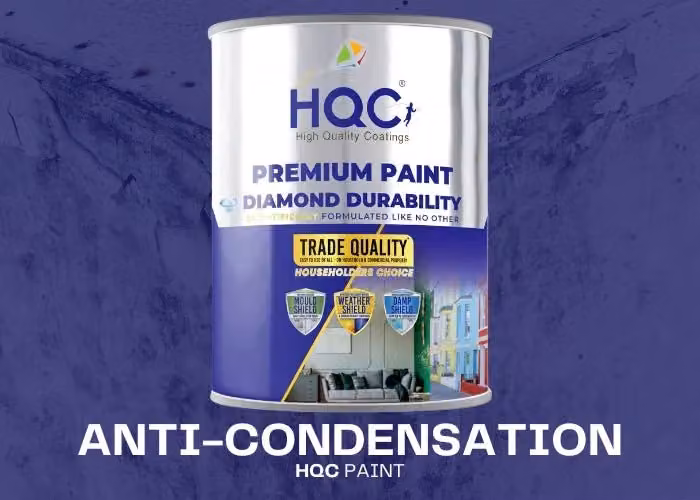 HQC PAINTS Anti Condensation Insulating Paint, Water Based, Mould Resistant, 2.5 l, Green – 2