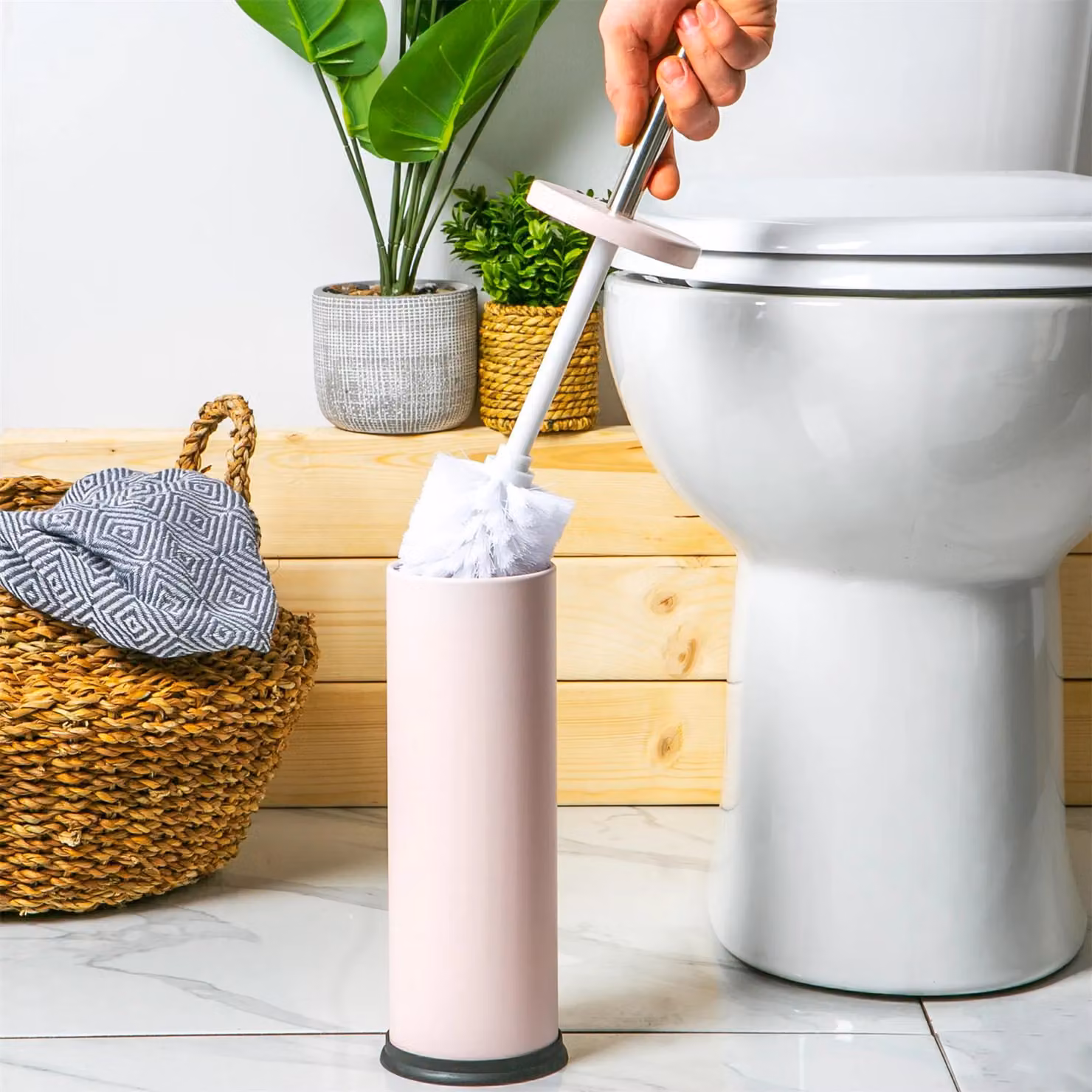 Harbour Housewares Replacement Toilet Brush Head, White, Height: 24.5 cm – 2