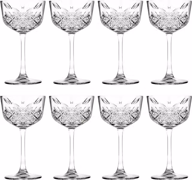 Pasabahce Transparent Cocktail Glasses, 160ml, Set of 8