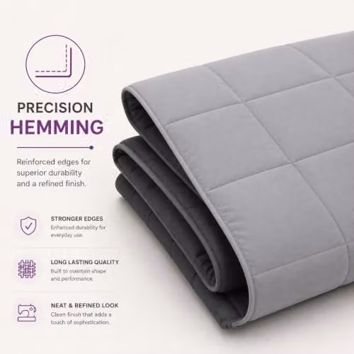Lazzaro Pack of 4 Single Duvets, 10.5 Tog, Two-Tone Grey, W/D/H: 135 x 200 cm – 4