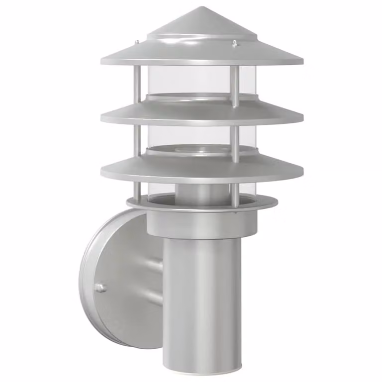 Berkfield Home Modern Silver Stainless Steel Outdoor Wall Light for Garden