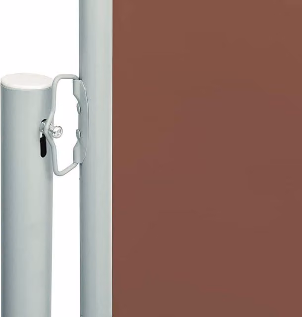 Berkfield Home Brown Retractable Side Awning with Polyester Fabric and Steel Frame, W/D/H: 600 x 200 x 200 cm – 1