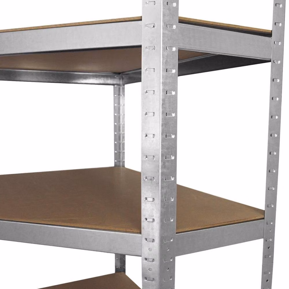 PAWNORA Beige Galvanised Metal Freestanding Corner Garden Shelving with Adjustable Shelves – 2
