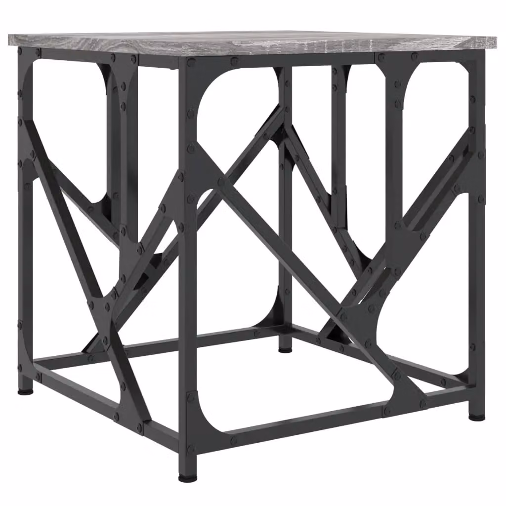 Berkfield Home Grey Sonoma Coffee Table, W: 45 cm, D: 45 cm, H: 47.5 cm – 2