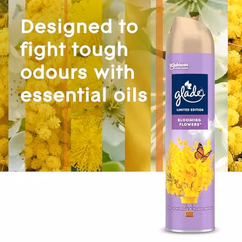 Glade Blooming Flowers Aerosol Air Freshener Room Spray, 300ml, Multicolour – 2