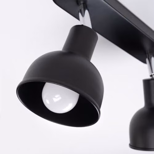 Sollux Lighting Elba Black Metal LED Wall Light with E27 Base – 5