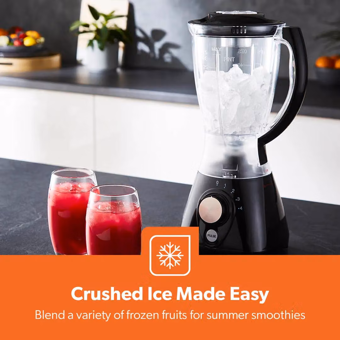 Geepas 550W Jug Blender with Coffee and Spice Mill Attachment in Black – 6