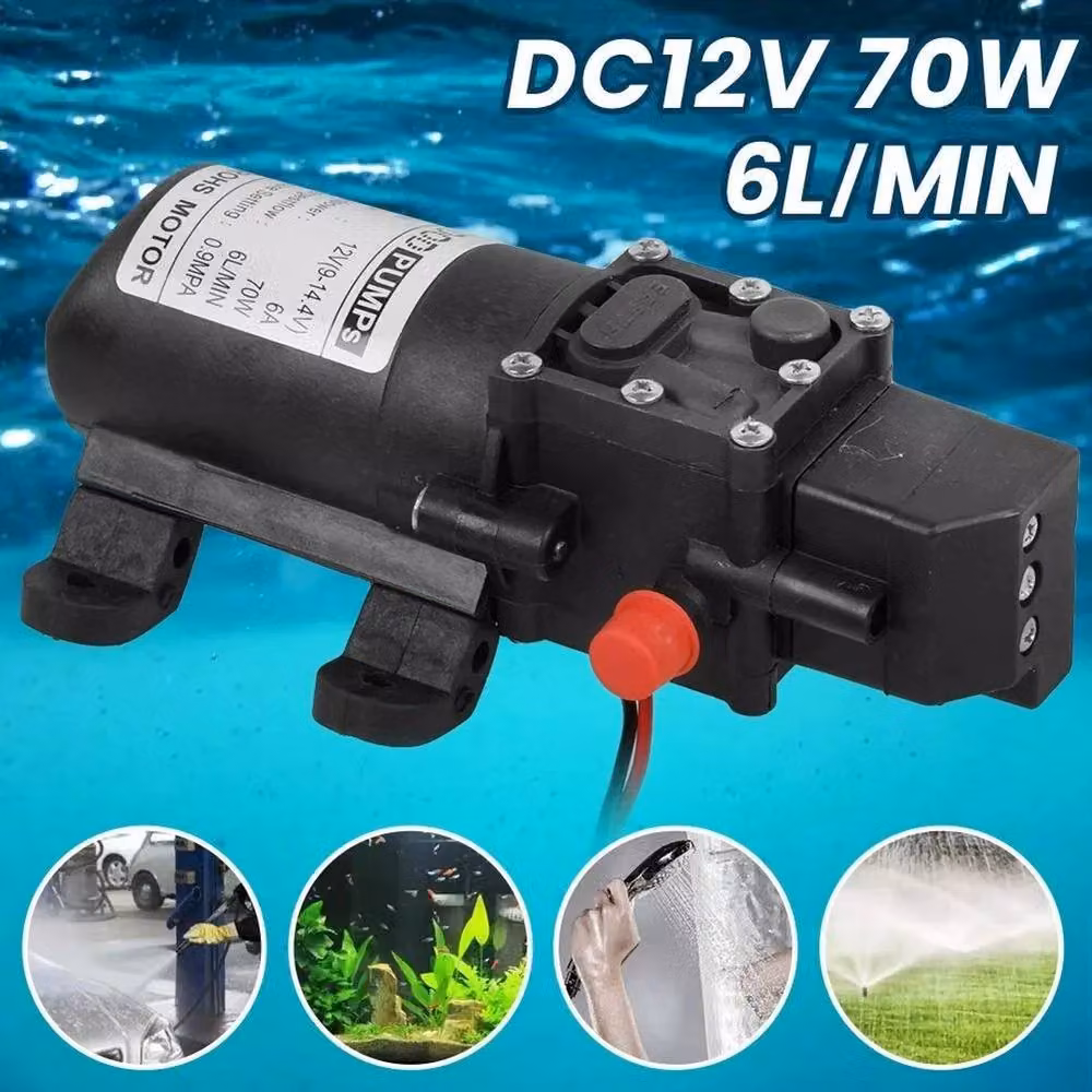 SPETLEK 12V Water Pump for Caravans, Campervans and Motorhomes, Black – 3