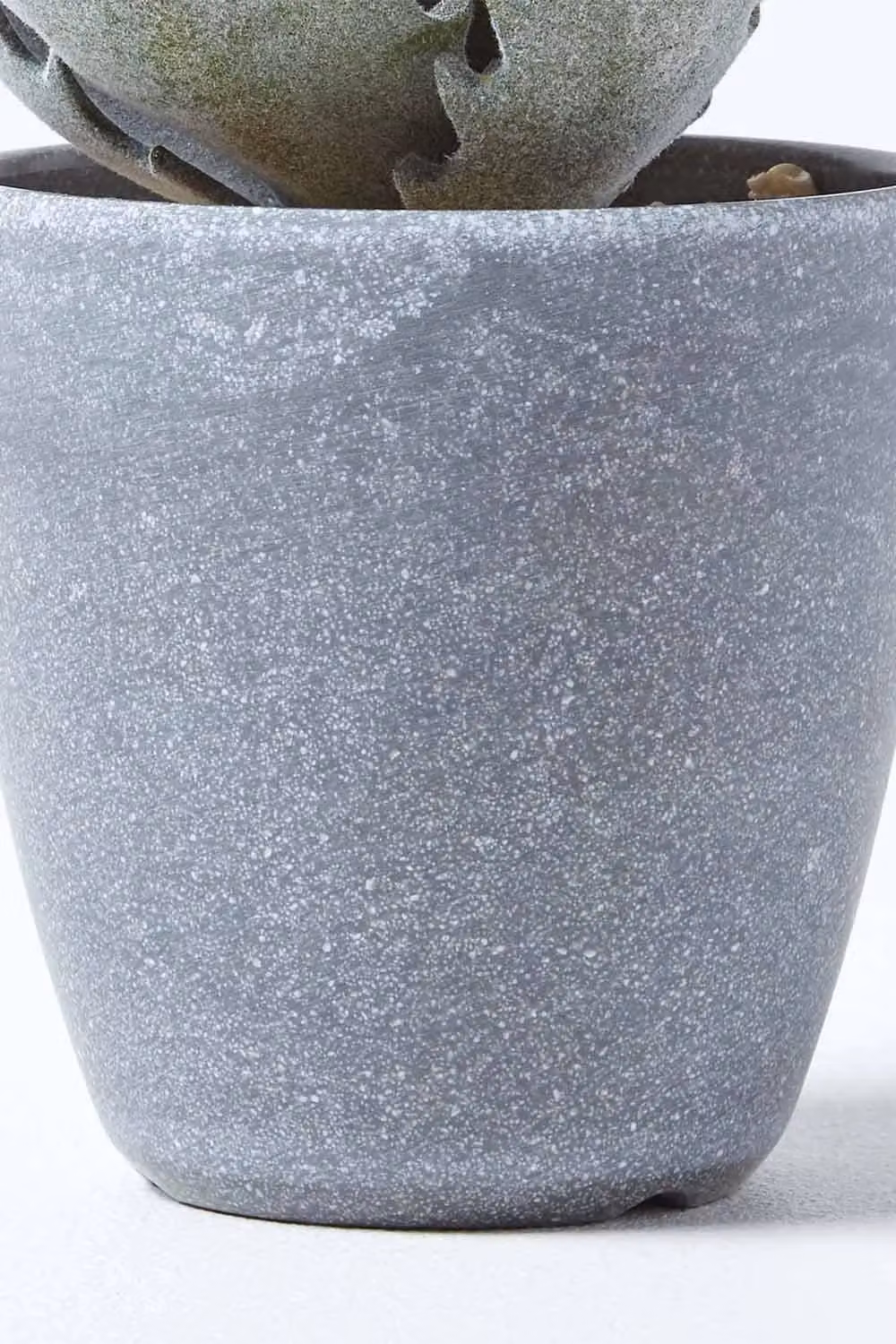 Homescapes Purple and Green Aloe Vera Artificial Succulent in a Grey Pot – 2