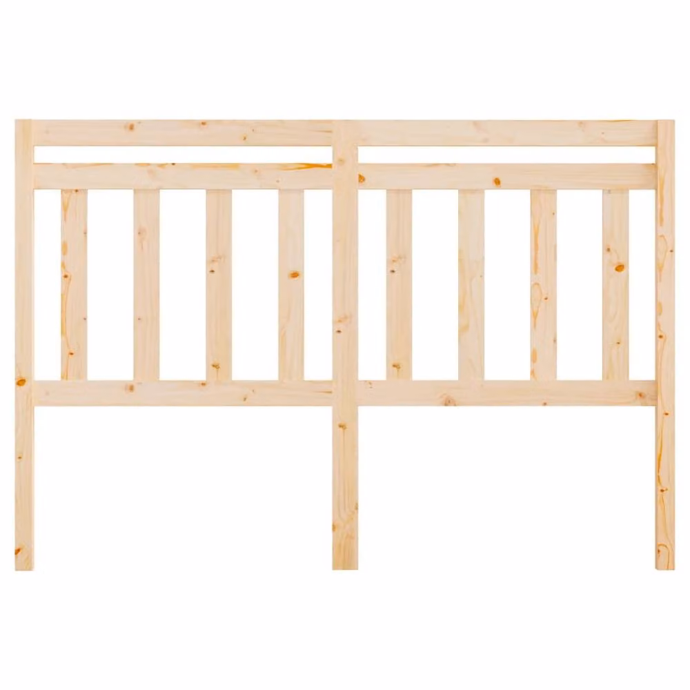 Berkfield Home Rustic Solid Wood Pine Bed Headboard, Brown, W: 166 cm, D: 4 cm, H: 100 cm – 2