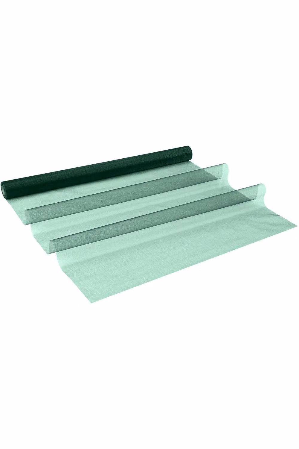 Neel Blue Green Organza Sheer Fabric Roll, W: 70 cm, L: 15 m – 2