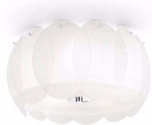 Netlighting Ovalino Small 5-Light Oval Ceiling Flush Light in White with E27 Sockets