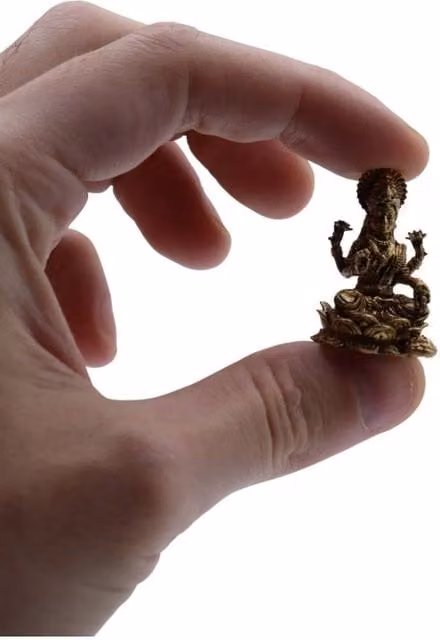 KDMD Gold Brass Laxmi Miniature Statue