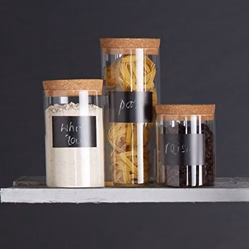 Natural Elements Transparent Glass Storage Jar with Loose Lid, 1 l – 2