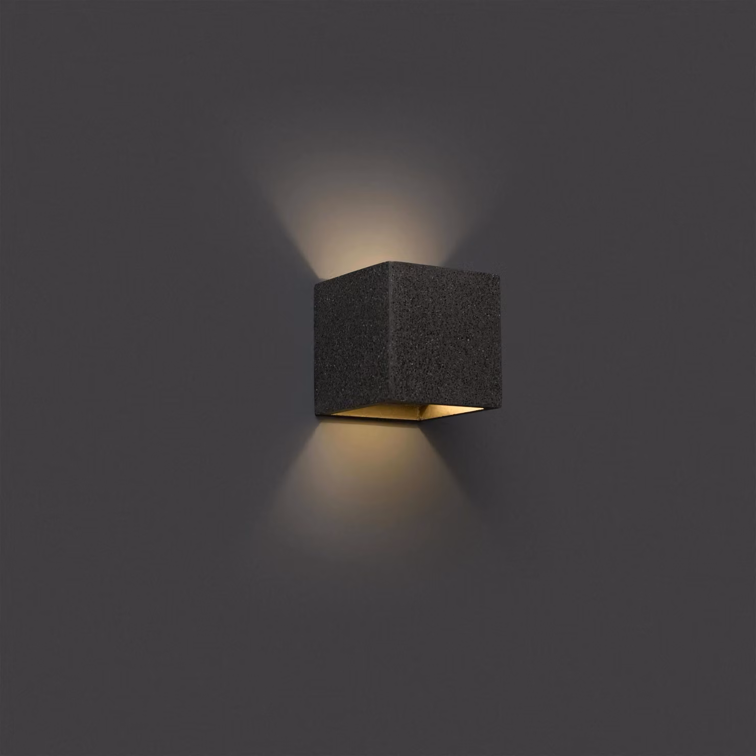 Netlighting Kamen Up & Down Wall Light, Grey Concrete Effect, G9 – 2