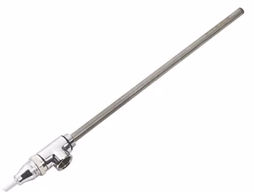 Nuie HL311 Modern Thermostatic Bathroom Heating Element, Chrome, 350 x 56 x 56 mm, 150W
