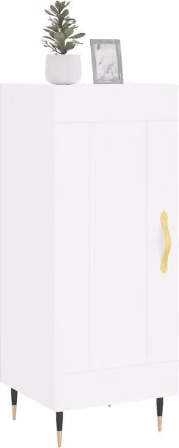 Berkfield Home White Modern Sideboard, W/D/H: 34.5 x 34 x 90 cm – 1