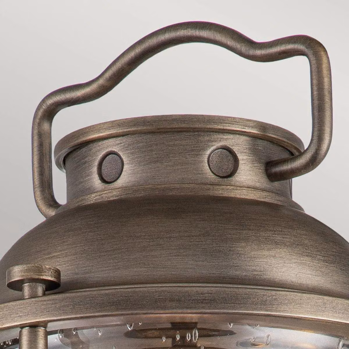 Kichler Ashland Bay Outdoor Wall Lantern in Burnished Bronze and Brown with Glass, IP44 Rated – 4