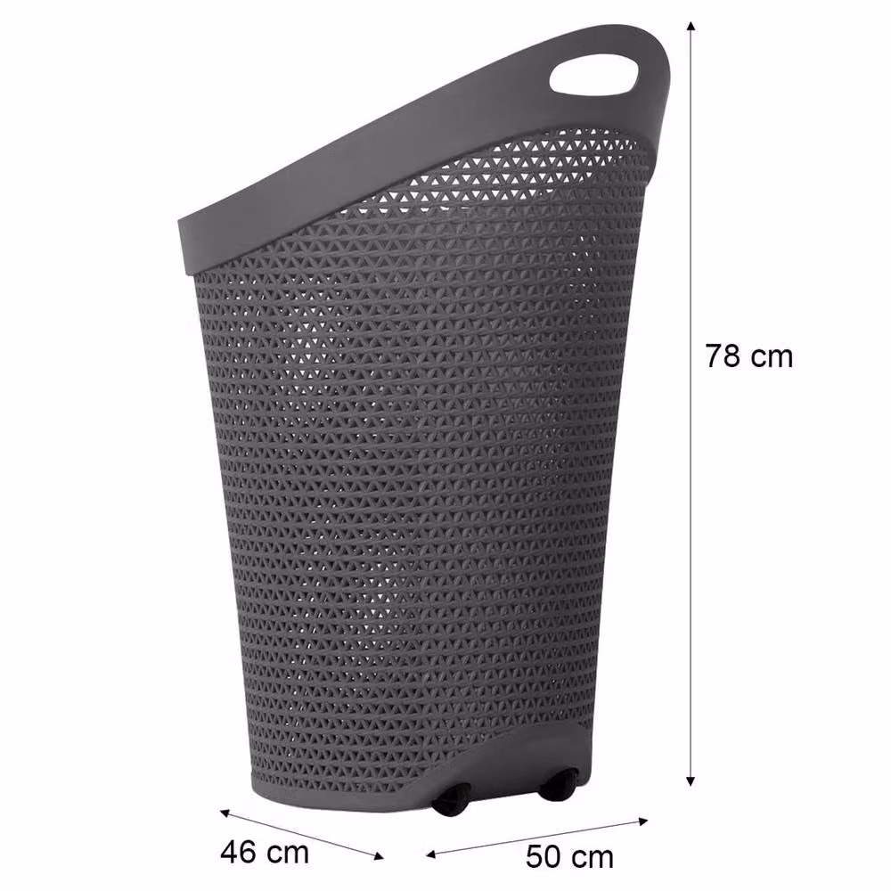 PAWNORA 100L Laundry Basket Storage with Wheels, Grey – 2