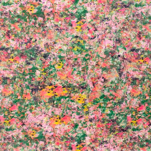 Fibre Naturelle Renoir Velvet Fabric Nebula Multicolour
