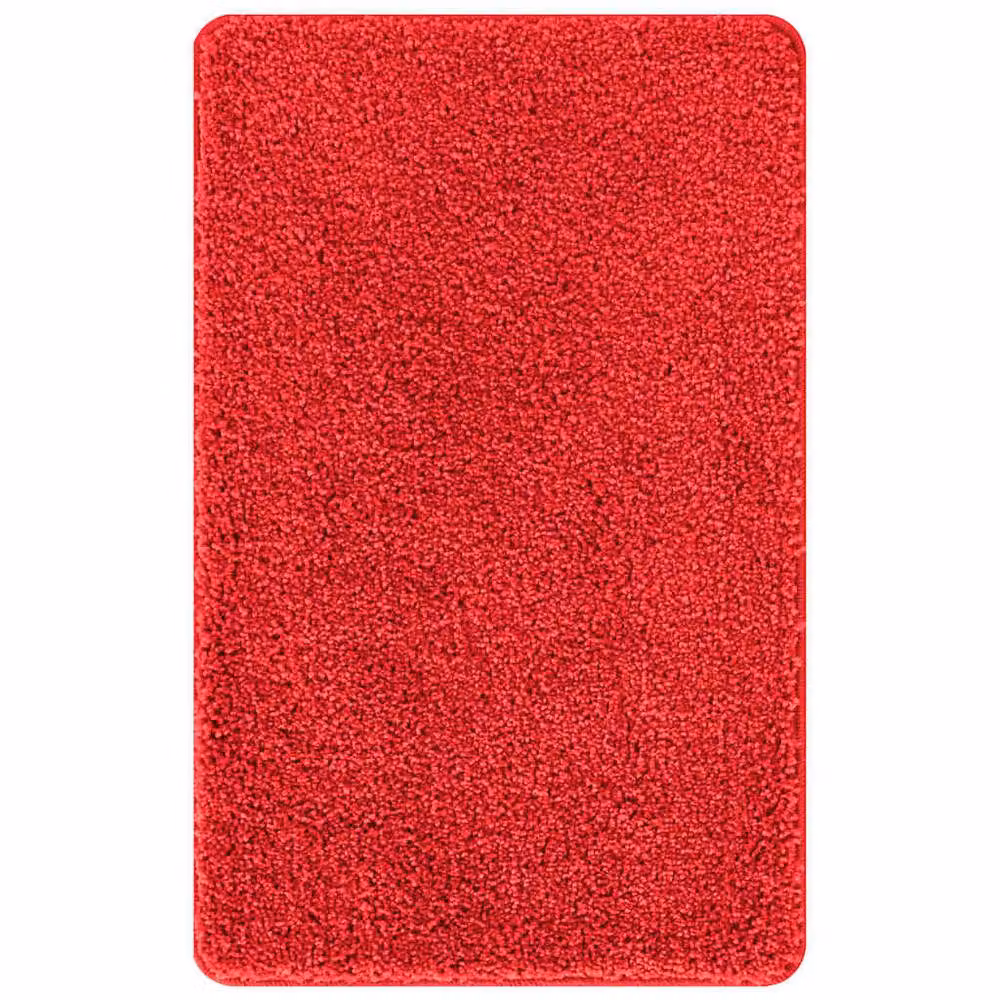 Berkfield Home Lush Rectangular Non-Slip Bath Mat, Red, W: 60 cm, D: 90 cm – 2