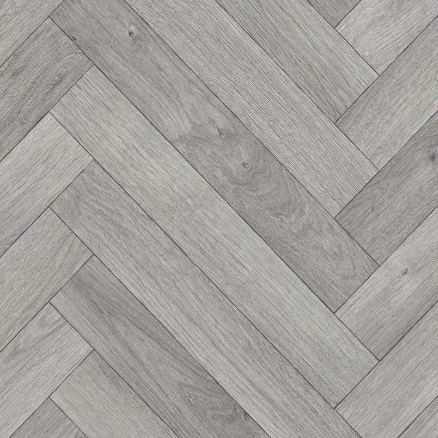 IVC Grey Wood Effect Vinyl Flooring Sheet with 2.0mm Felt Backing, W: 300 cm, L: 900 cm