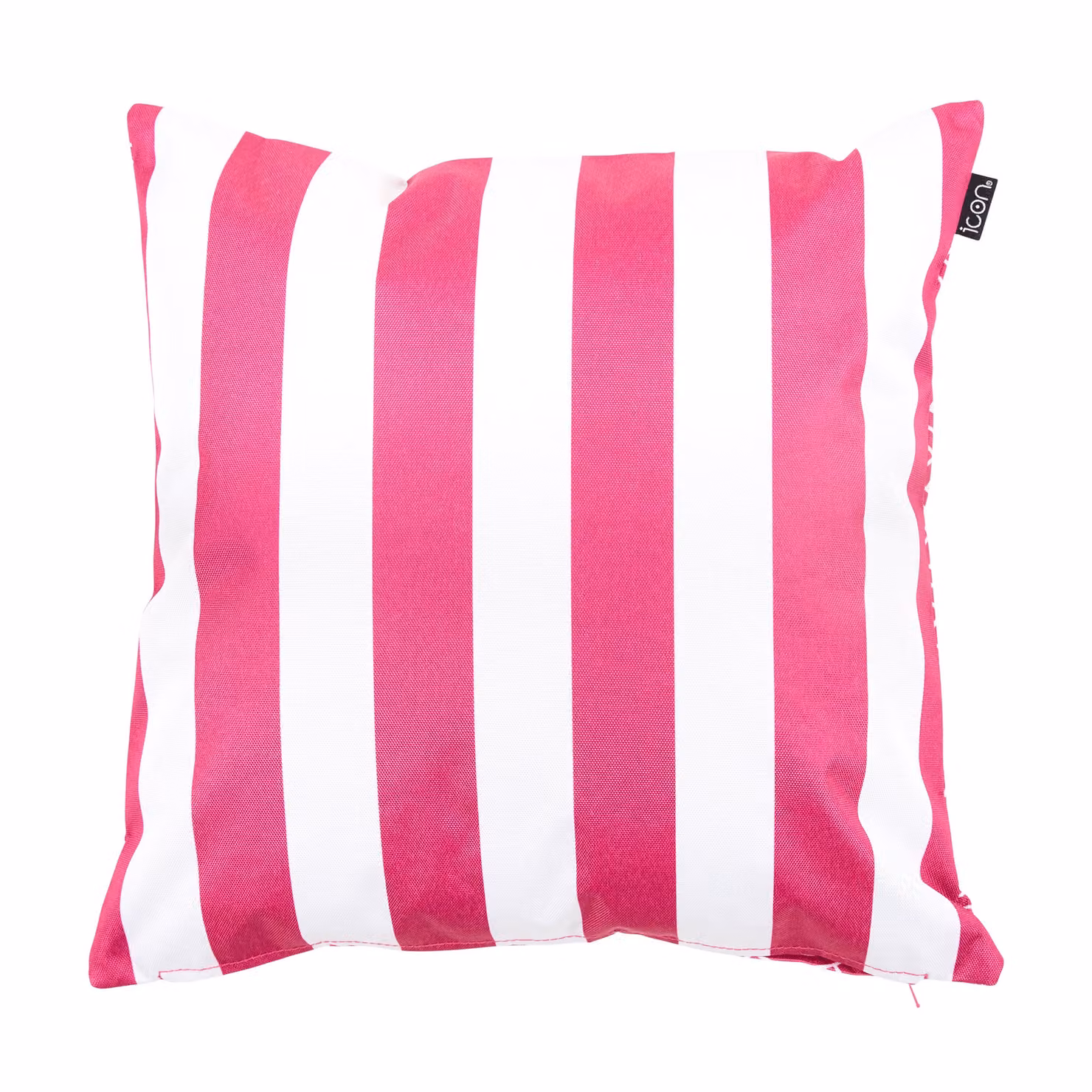 icon Striped Waterproof Indoor and Outdoor Square Cushion, Pink, W/D/H: 43 x 43 x 43 cm – 2