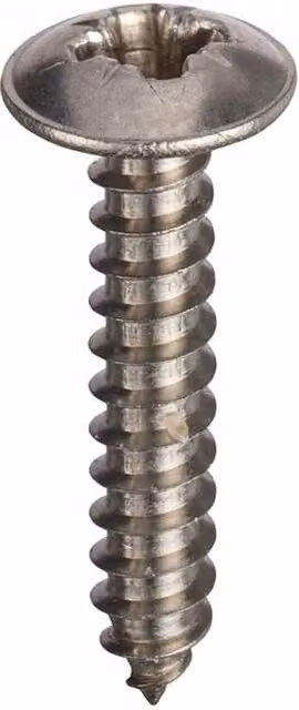 Unifix A2-304 Stainless Steel Pozidriv Self-Tapping Screws, Silver, Box of 1000