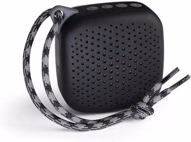 Boompods Bluetooth Portable Speaker, Black, IPX7 Waterproof, 5W