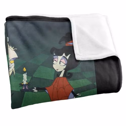 LOGOVISION Beetlejuice and Lydia Main Show Image Super Soft Silky Touch Fleece Throw Blanket, Multicolour, W: 152 cm, D: 127 cm – 2