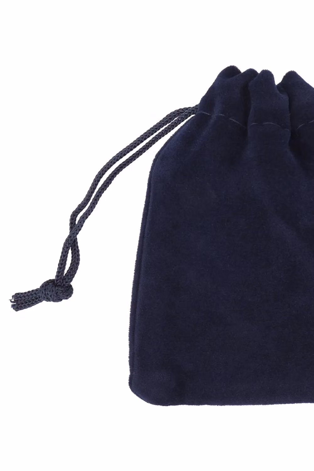 Neel Blue 10-Piece Navy Blue Velvet Drawstring Bags, W: 7 cm x H: 9 cm – 4