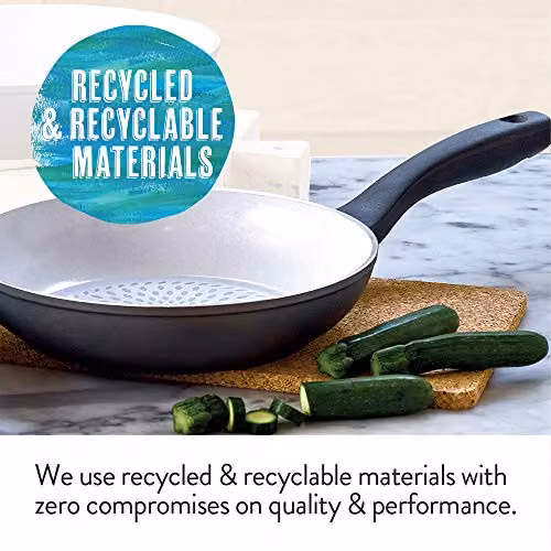 Meyer Grey Ceramic Non-Stick Frying Pan Set with Lids – 2