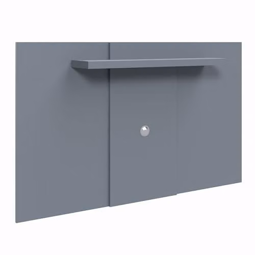 Core Products Lido TV Display Wall Panel in Grey with Adjustable Shelf – 1